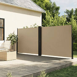 vidaXL Store latéral rétractable beige 160x1000 cm
