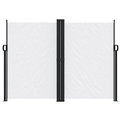 Avis vidaXL Auvent latéral rétractable - Blanc 180 x 600 cm
