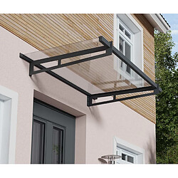 Marquise transparente 93.5x150cm gris foncé - 706192 - Bremen 1500 - PALRAM