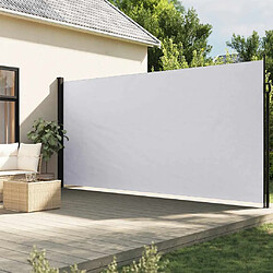 vidaXL Auvent latéral rétractable - Blanc 220x500 cm