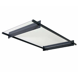 Marquise transparente 93.5x150cm gris foncé - 706192 - Bremen 1500 - PALRAM