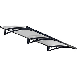 Marquise transparente 91,5x205,5cm argent - 701125 - PALRAM