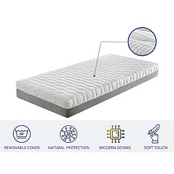 Xaluca Matelas articulé - 150 x 200 cm - Fermeté Moyenne pas cher