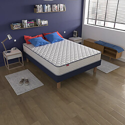 MERINOS Smiling 140x200 Matelas ressorts ensachés - Indépendance de couchage - Soutien de qualité