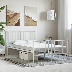 VidaXL Matelas en Mousse - Blanc 140x190