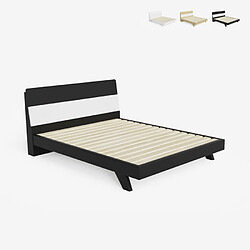 LLB LIVING LIFE BED LLB Lit double 160x200 - Noir