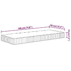 VidaXL Matelas 90x190 pas cher