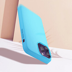 Avis Coque pour iPhone 14 Pro Max Semi-rigide Fine Intérieur Doux Moxie bleu clair