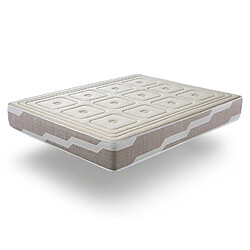 Xaluca Organic Natura Matelas - Ressorts ensachés - 105X190 - Matelas respirant - Coton et lin - Ergonomique - Hautement adaptable