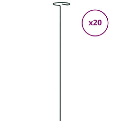 vidaXL Piquets pour plantes 20 pcs 40 cm