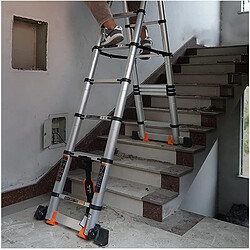 Échelle Télescopique Pliante 4,4m 150kg pas cher