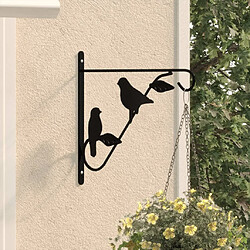 vidaXL Supports de panier suspendu 4 pcs - Noir
