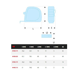 Mètre à ruban boîtier ABS Facom 893B319PB