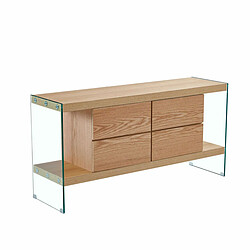 DKD Home Decor Buffet - Verre et Bois