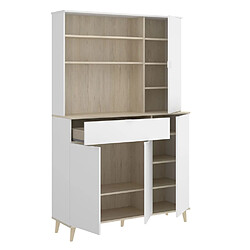Avis Pegane Buffet de rangement vaisselle - Blanc