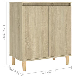 vidaXL Buffet Chêne sonoma Bois d'ingénierie pas cher