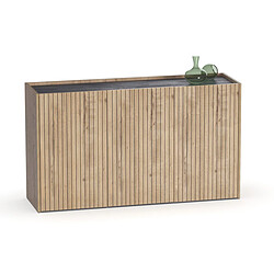 Pegane Buffet vaisselier - Chêne