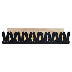 Wewoo Bibliothèque Lapin - Noir 69x10x13 cm