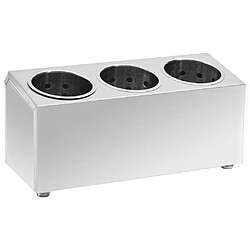 vidaXL Porte-Couverts Inox