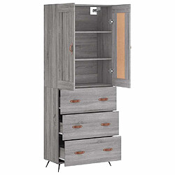 Avis VIDAXL vidaXL Buffet haut sonoma gris 69,5x34x180 cm