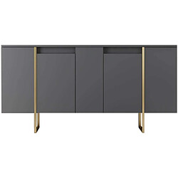 Acheter Hanah Home Buffet Luxe anthracite et doré