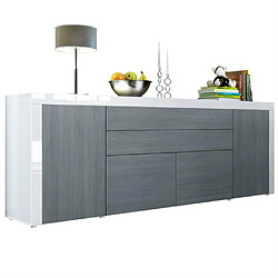 MPC Avola-anthracite Buffet en MDF - Avola-Anthracite et Blanc - 72 x 200 x 35 cm