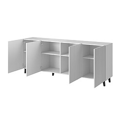 Bestmobilier Buffet bas Sanna 4 portes - Noir