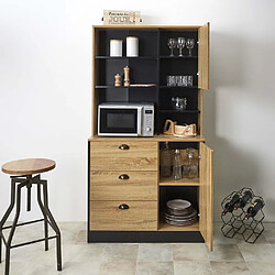 The home deco factory buffet de cuisine - noir