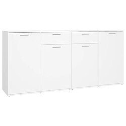 vidaXL Buffet - Blanc 160x36x75 cm