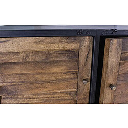 Avis Antic Line Creations Meuble métal 6 casiers - Porte en manguier