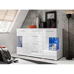 Tendance DUSINE CRYSTAL - Blanc laqué