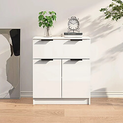 vidaXL Buffet Blanc Brillant