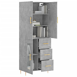 Avis VIDAXL vidaXL Buffet haut Gris béton