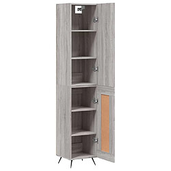 Acheter VIDAXL vidaXL Buffet haut sonoma gris 34,5x34x180 cm