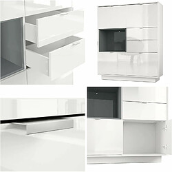 Acheter MPC Buffet Intégralement Laqué - Blanc 123x103x38 cm