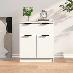 vidaXL Buffet Blanc 70 cm - Bois d'ingénierie