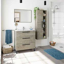 Avis Alter Meuble sous-vasque avec miroir - Marron