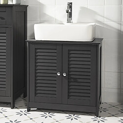 sobuy SoBuy FRG237-DG Meuble sous-Lavabo - Gris