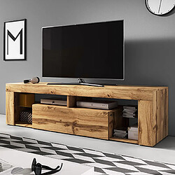 Mes VIVALDI VIVALDI Meuble TV EVEREST 2 - 140 cm - Chêne Wotan