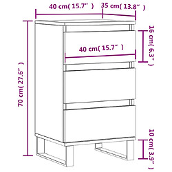 VIDAXL vidaXL MN831106 - Sonoma gris pas cher