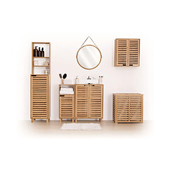 Five Simply Smart Meuble sous lavabo en bambou Sicela - 60 x H. 80 cm - Marron pas cher