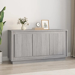 vidaXL Buffet sonoma gris 102x35x55 cm