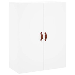 Acheter vidaXL Buffet haut Blanc 69,5x34x180 cm