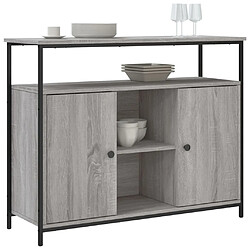 Avis vidaXL Buffet Sonoma gris 80 cm