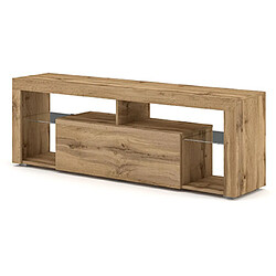 Mes VIVALDI VIVALDI Meuble TV EVEREST 2 - 140 cm - Chêne Wotan