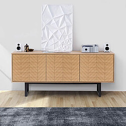 Mes Bahut 3 portes Orion - Chêne