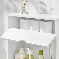 SoBuy BZR48-W Meuble WC avec Rangement pas cher