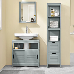 Sobuy FRG128-II-SG Meuble sous lavabo | Meuble sous évier pas cher