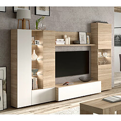 Alter Meuble TV mural modulable - Marron