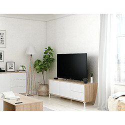 Alter Meuble TV Chêne et Blanc